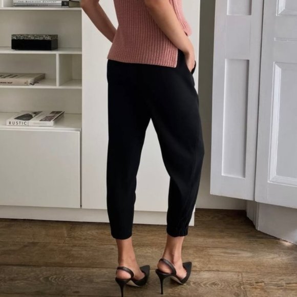 Aritzia Babaton black Dexter tapered crepe pants - XS. - Picture 10 of 11